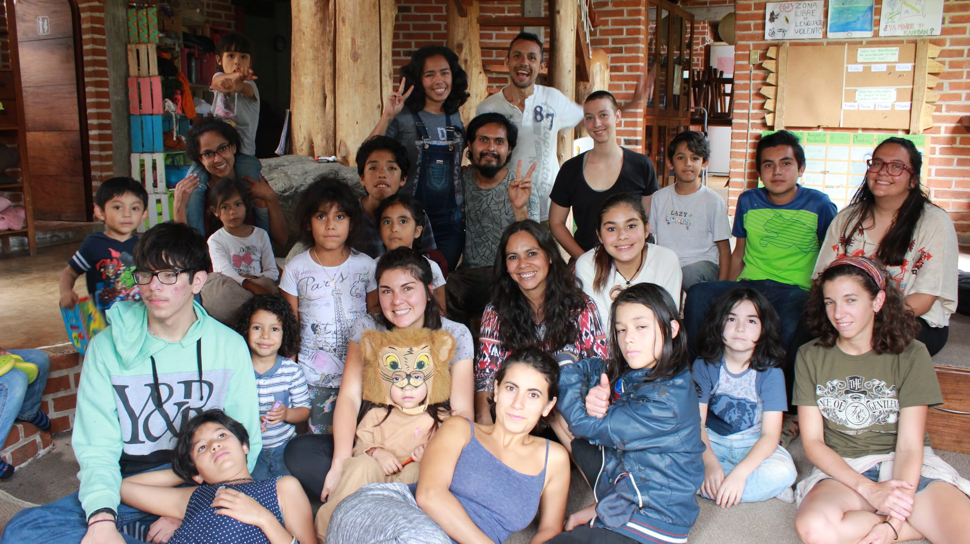 A group of people from different ages and backgrounds in a gathering